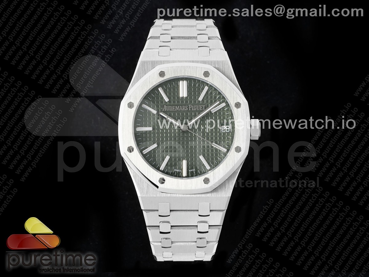 Royal Oak 41mm 15510 "50th Anniversary" SS SF Green Dial on SS Bracelet SA4302