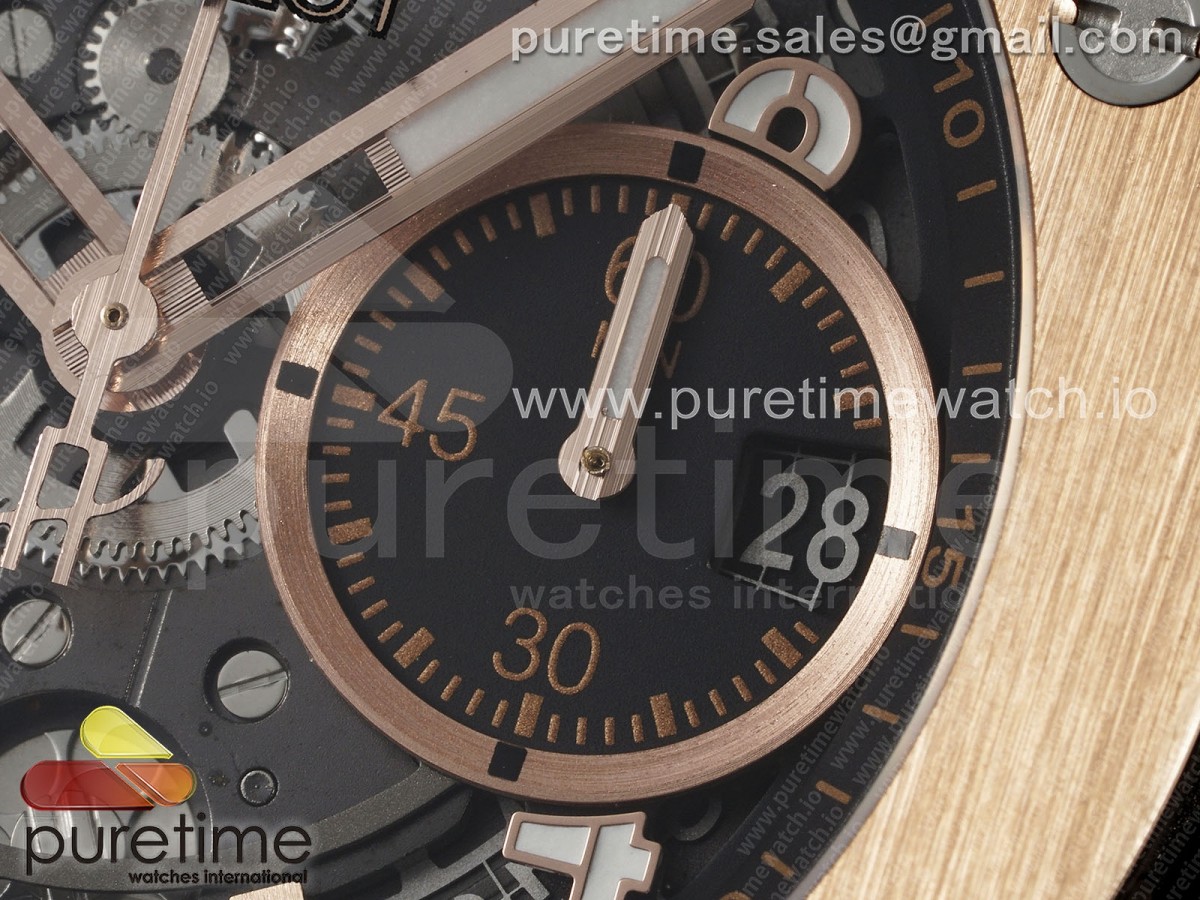 Big Bang Unico 42mm RG BBF Skeleton Dial on Black Rubber Strap A1280 V2
