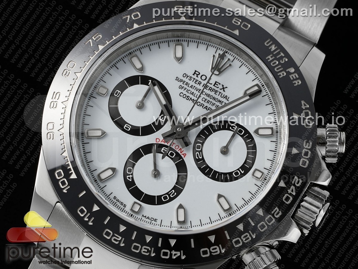 Daytona 116500 SBF 904L Steel White Dial on SS Braclet DD4130