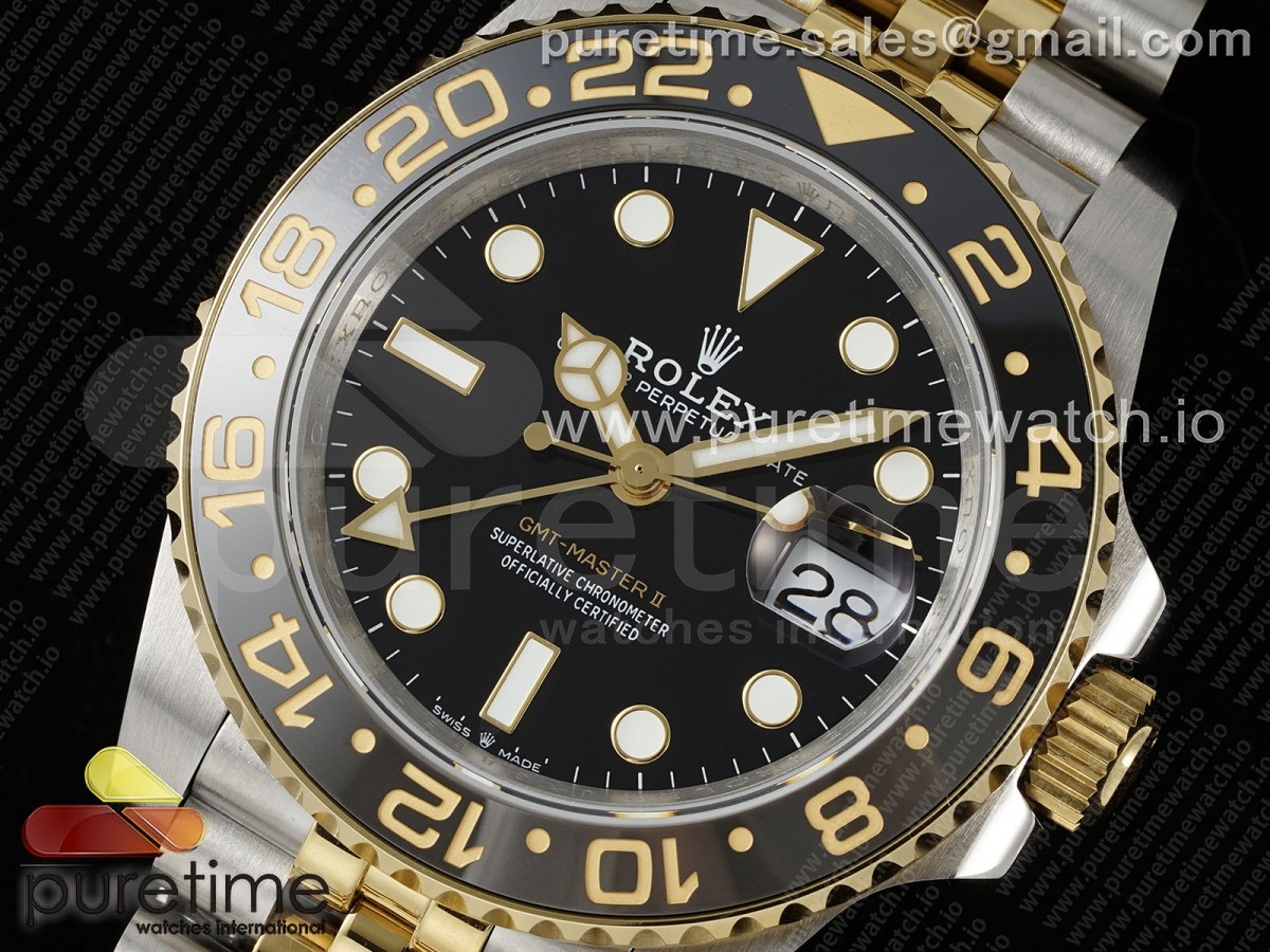 GMT-Master II 126713 GRGN 904L QF on SS/YG Jubilee Bracelet SH3285 CHS