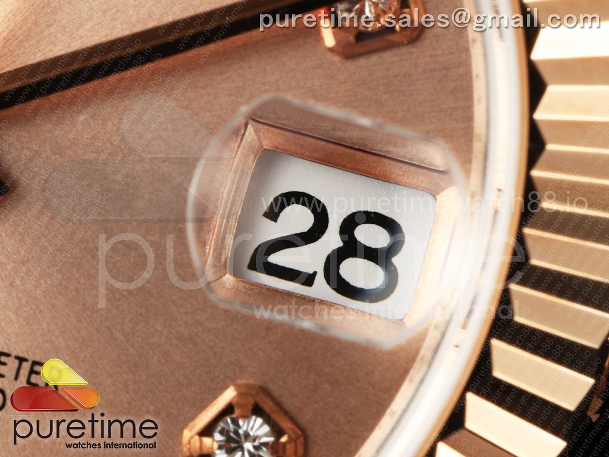 DateJust 31 278271 SS/RG GMF 904L Steel RG Diamonds Dial on Jubilee Bracelet A2824