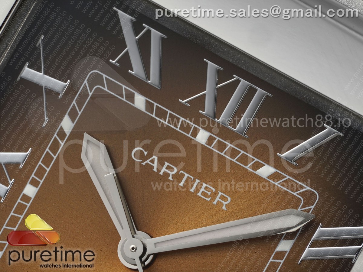 Santos de Cartier 40mm BVF Brown Dial on SS SmartLinks Bracelet MIYOTA 9019