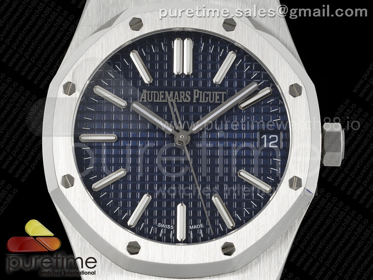 Royal Oak 41mm 15510 "50 Anniversary" SS IPF Blue Dial on SS Bracelet SA4302