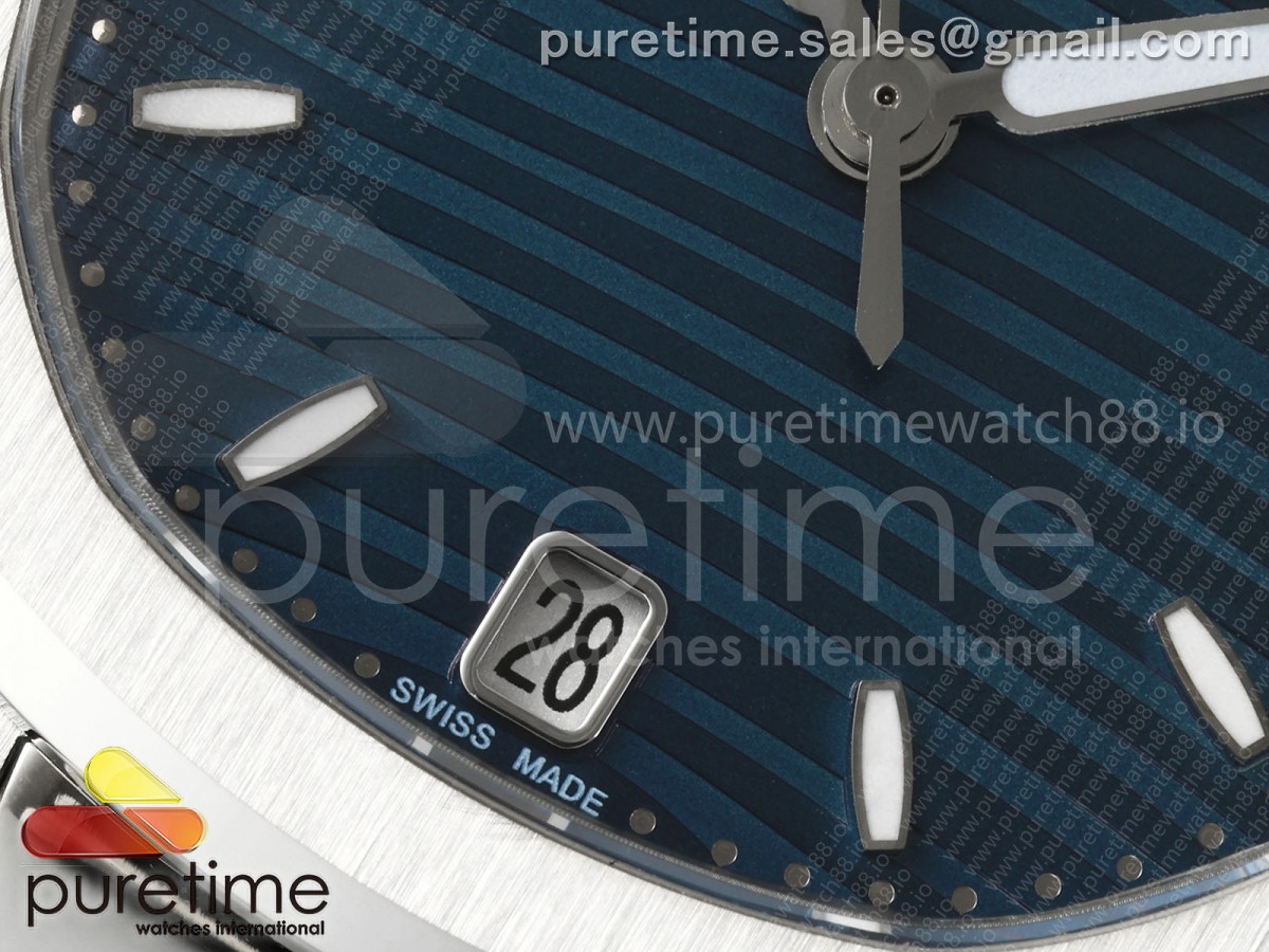 Nautilus 7118 Ladies SS MSF Blue Dial on SS Bracelet 324CS