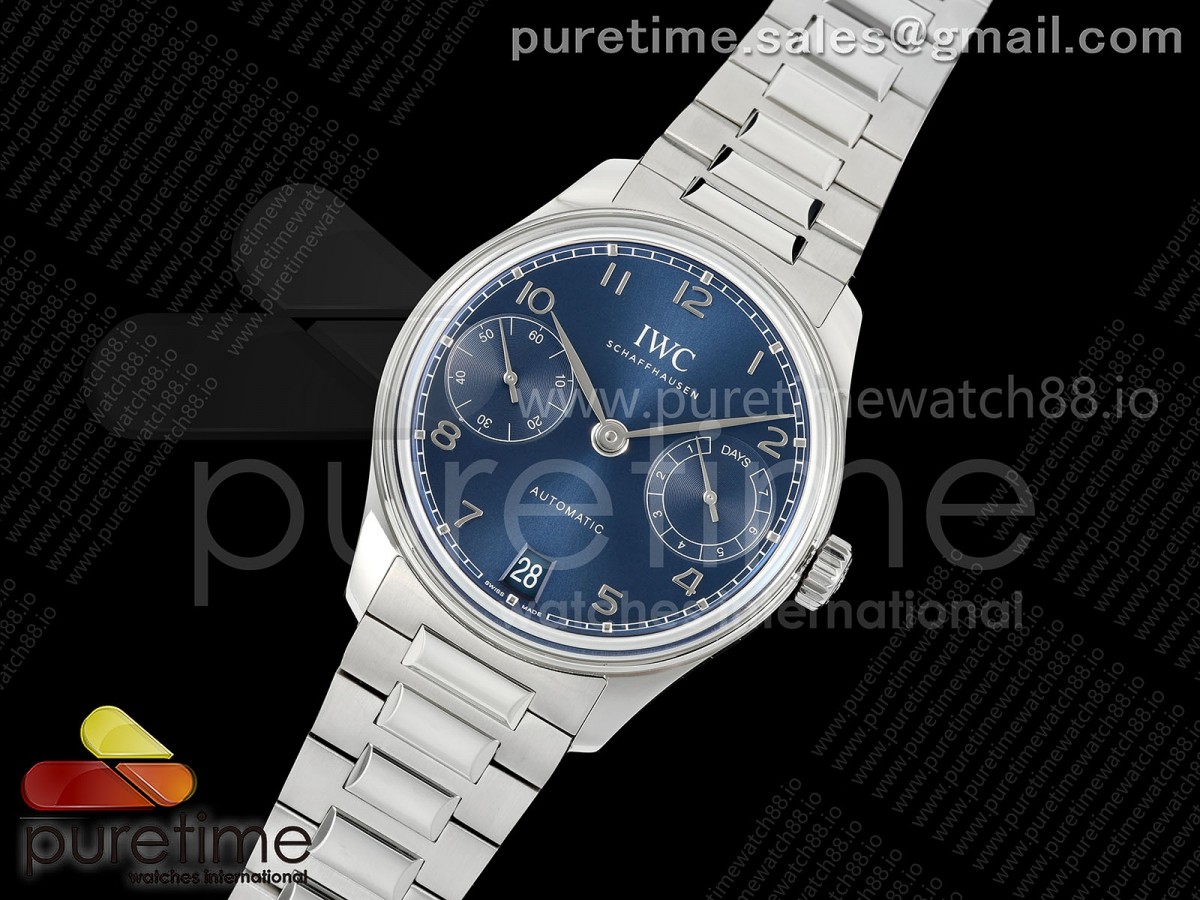 Portugieser Automatic 42mm SS APSF Blue Dial on SS Bracelet A52010