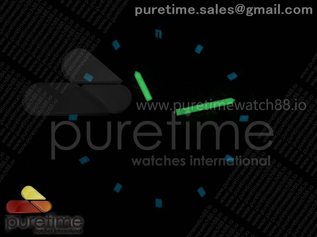 Aquanaut 5267 SS PPF Black Textured Dial on Black Rubber Strap Ronda Quartz