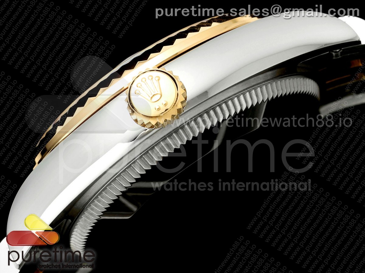 DateJust 31 Ladies Fluted Bezel SS/YG THB Green Flower Dial on Jubilee Bracelet A2236