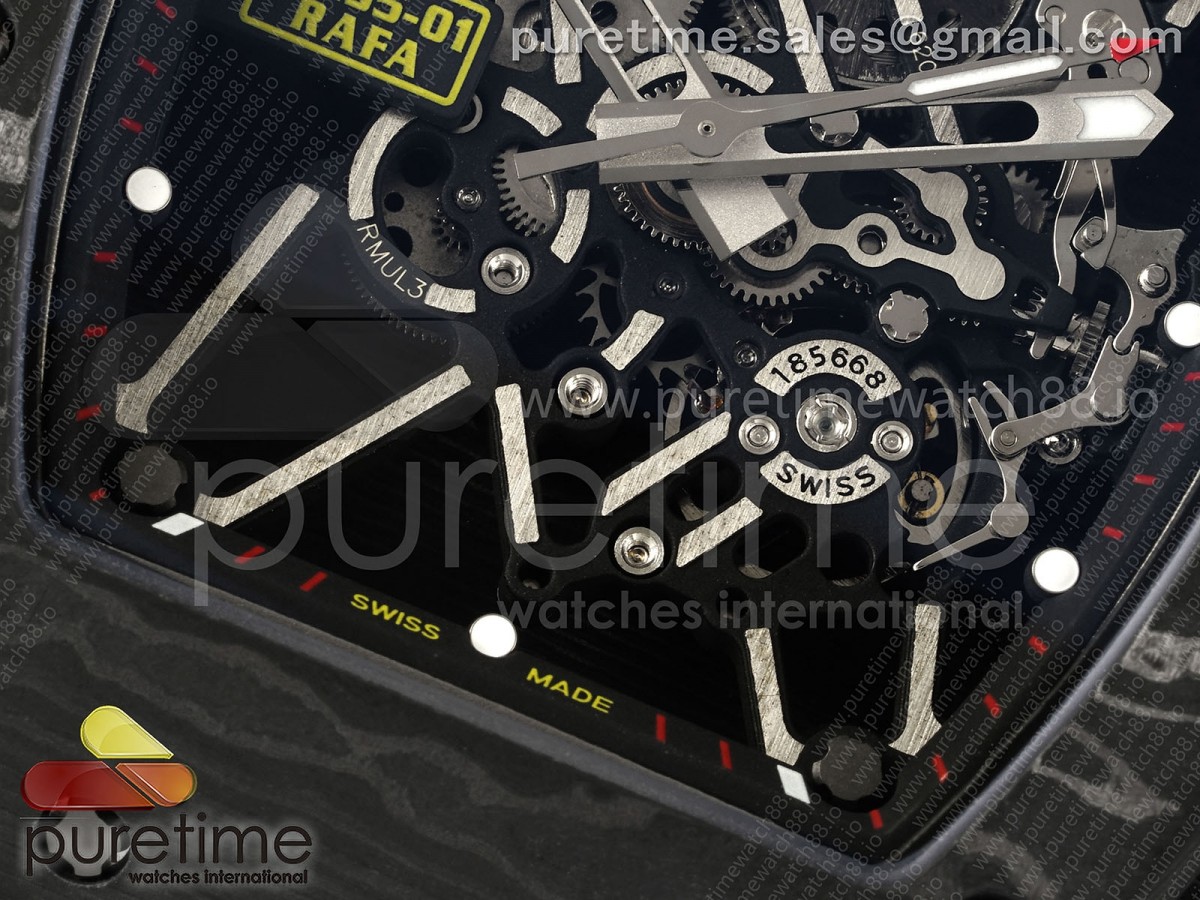 RM35-01 NTPT ZF Skeleton Dial on Black Rubber Strap RMUL3