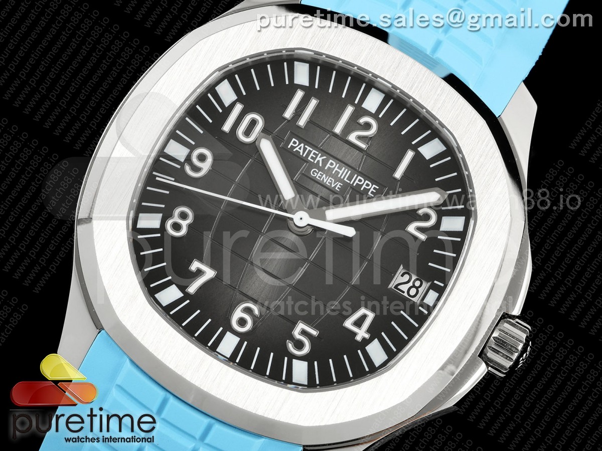 Aquanaut 5167 SS BBF Gray Dial on Blue Rubber Strap DD324