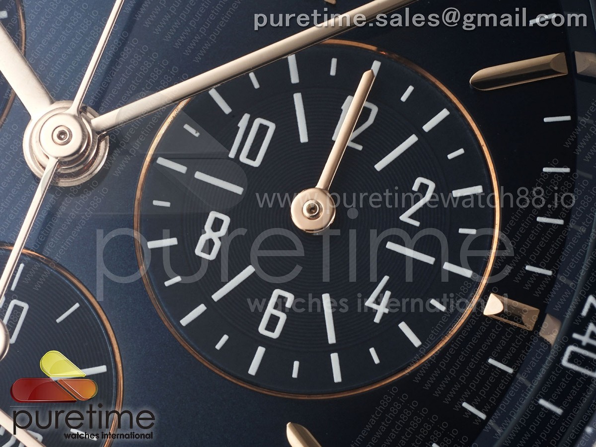 Code 11.59 Chrono 26393 RG APSF Blue Dial on Blue Leather Strap SA4401