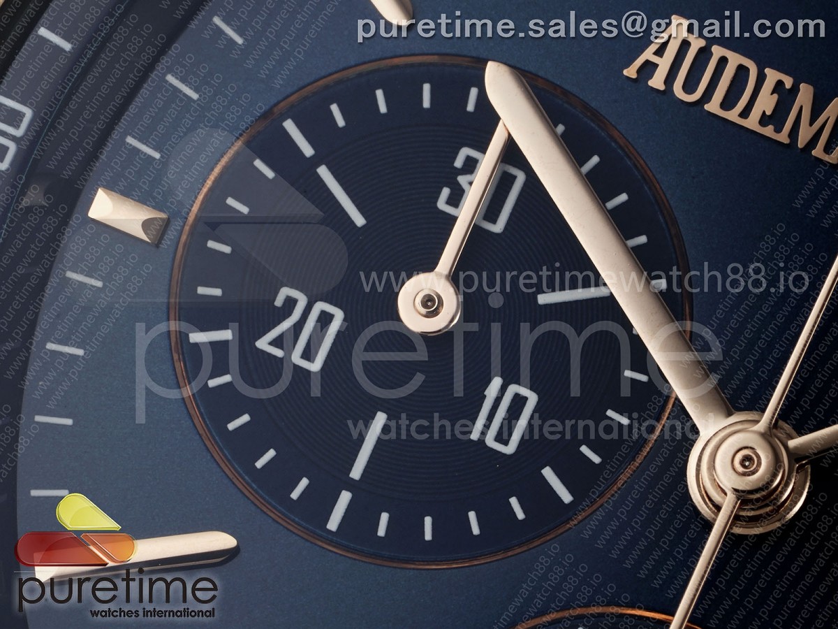 Code 11.59 Chrono 26393 RG APSF Blue Dial on Blue Leather Strap SA4401