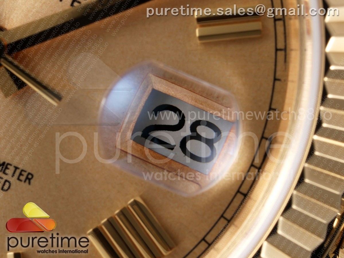 Day Date 40 YG TMF YG Roman Dial on President Bracelet VR3255