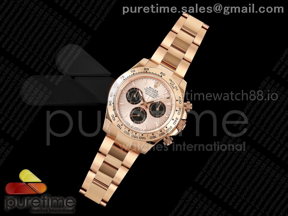 Daytona 126505 QF RG/Black Dial on RG Bracelet JH4131 (Free Sprung) V18
