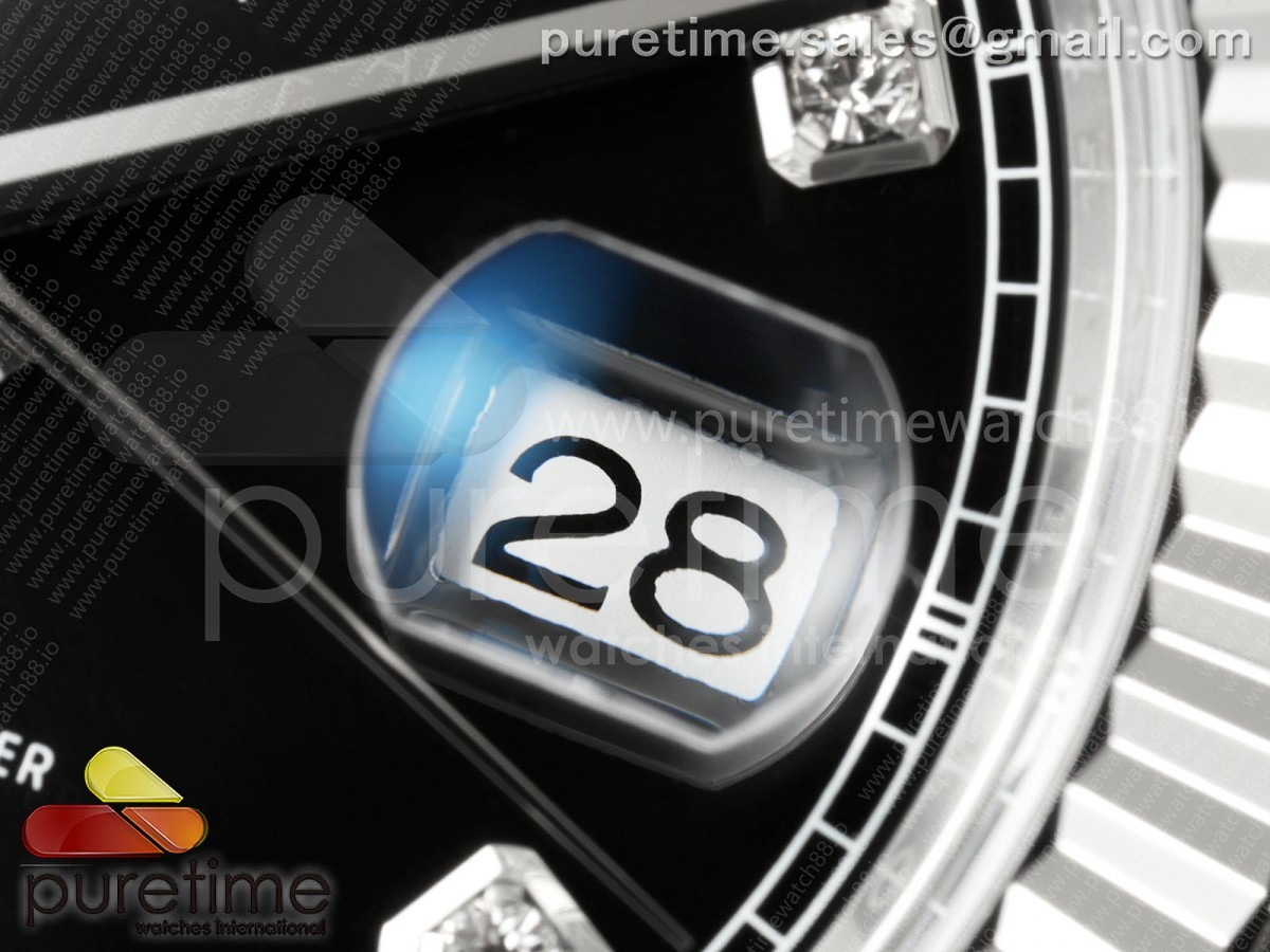 DateJust 41 126334 Clean Plus 904L Steel Black Diamonds Dial on Jubilee Bracelet DD3235
