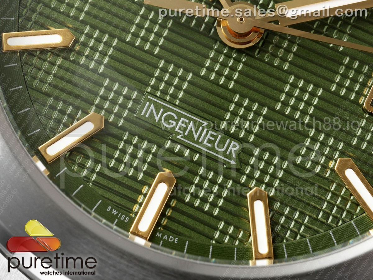 Ingenieur Automatic 40 SS MZF Green/YG Dial on SS Bracelet A2892