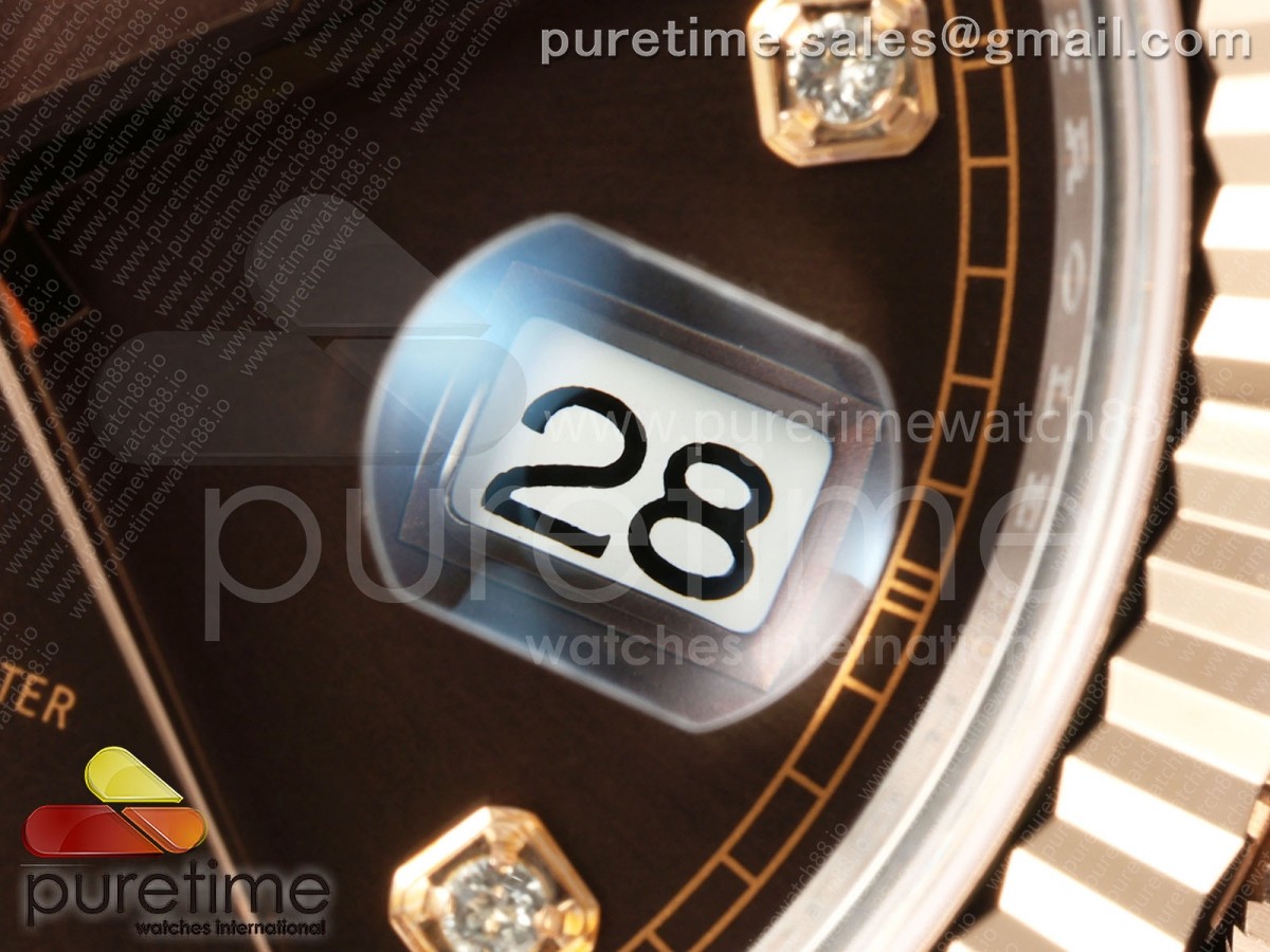 DateJust 41 126331 SS/RG RCF Brown Diamonds Dial on Jubilee Bracelet JH3235