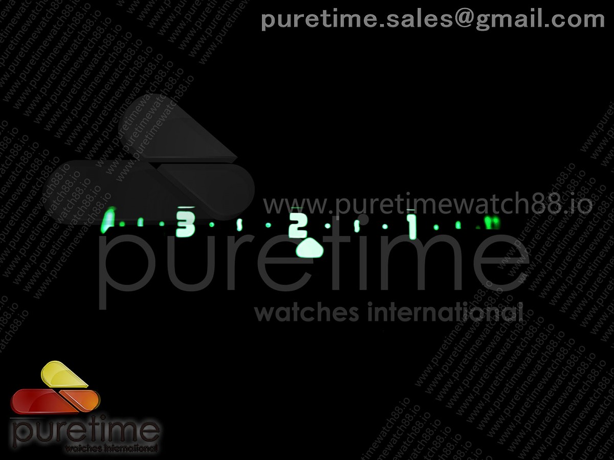 MB&F M.A.D.1.SS K11F Green Bezel Blue Rotor on Black Leather Strap Miyota 821A