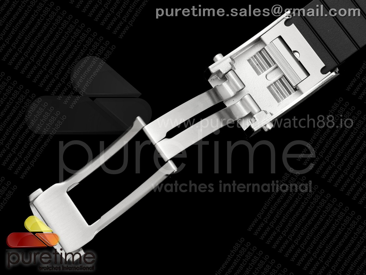 SuperOcean Automatic 42 SS BLF Black Rainbow Dial on Black Rubber Strap A2824