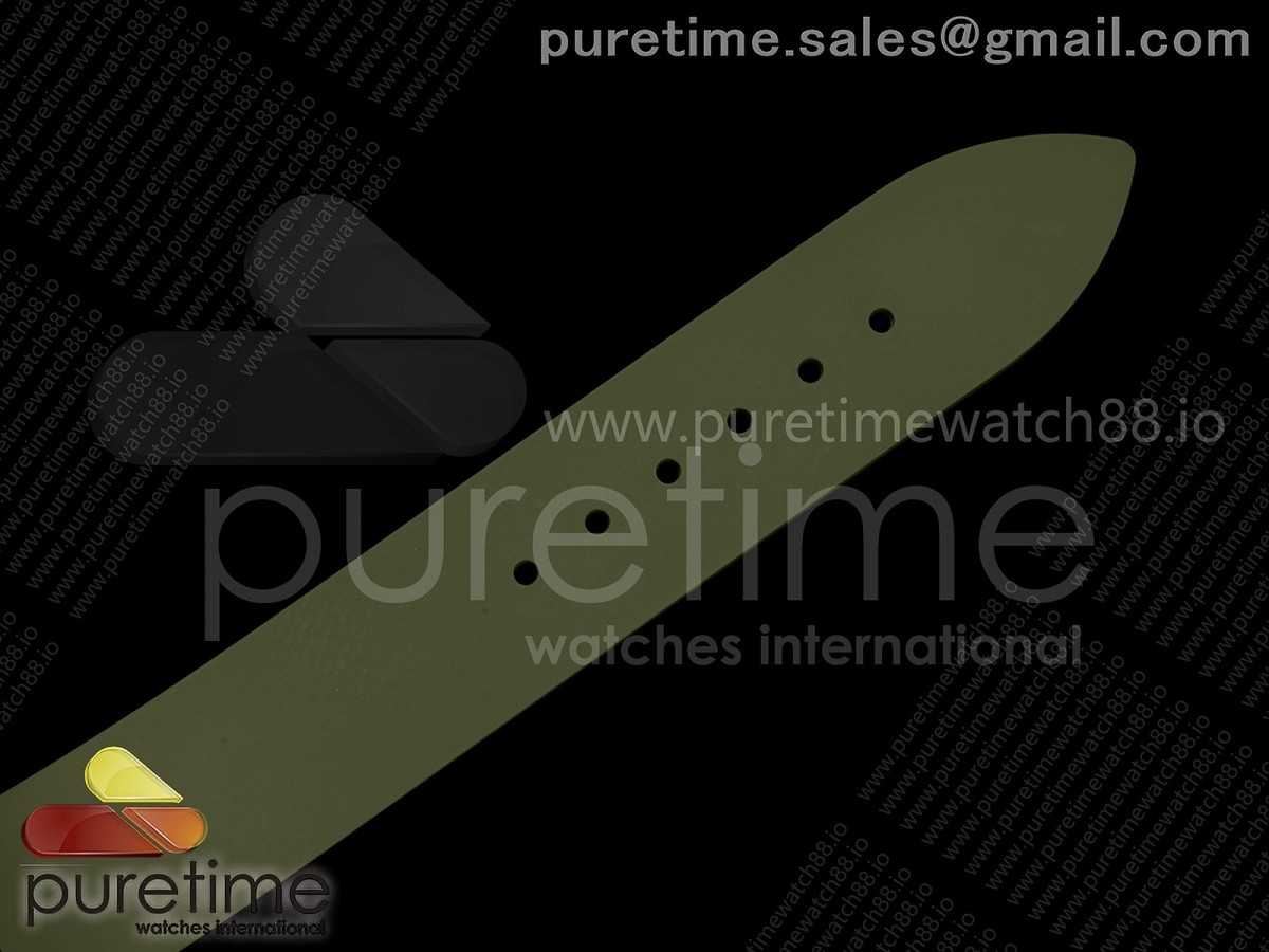 F.P.Journe Elegante PVD AVF White Dial on Green Rubber Strap Quartz