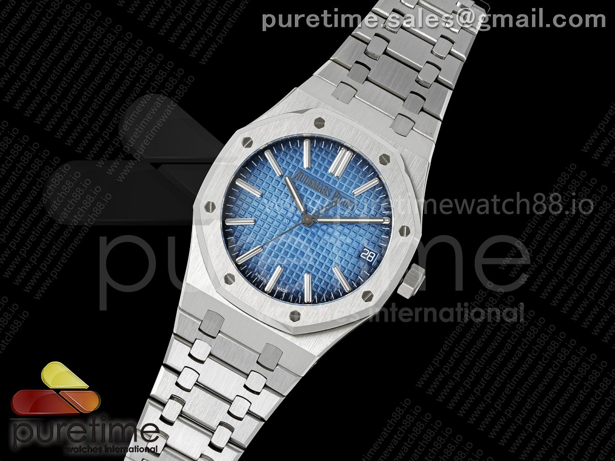 Royal Oak 41mm 15510 SS JF Blue Ombre Dial on SS Bracelet SA4302