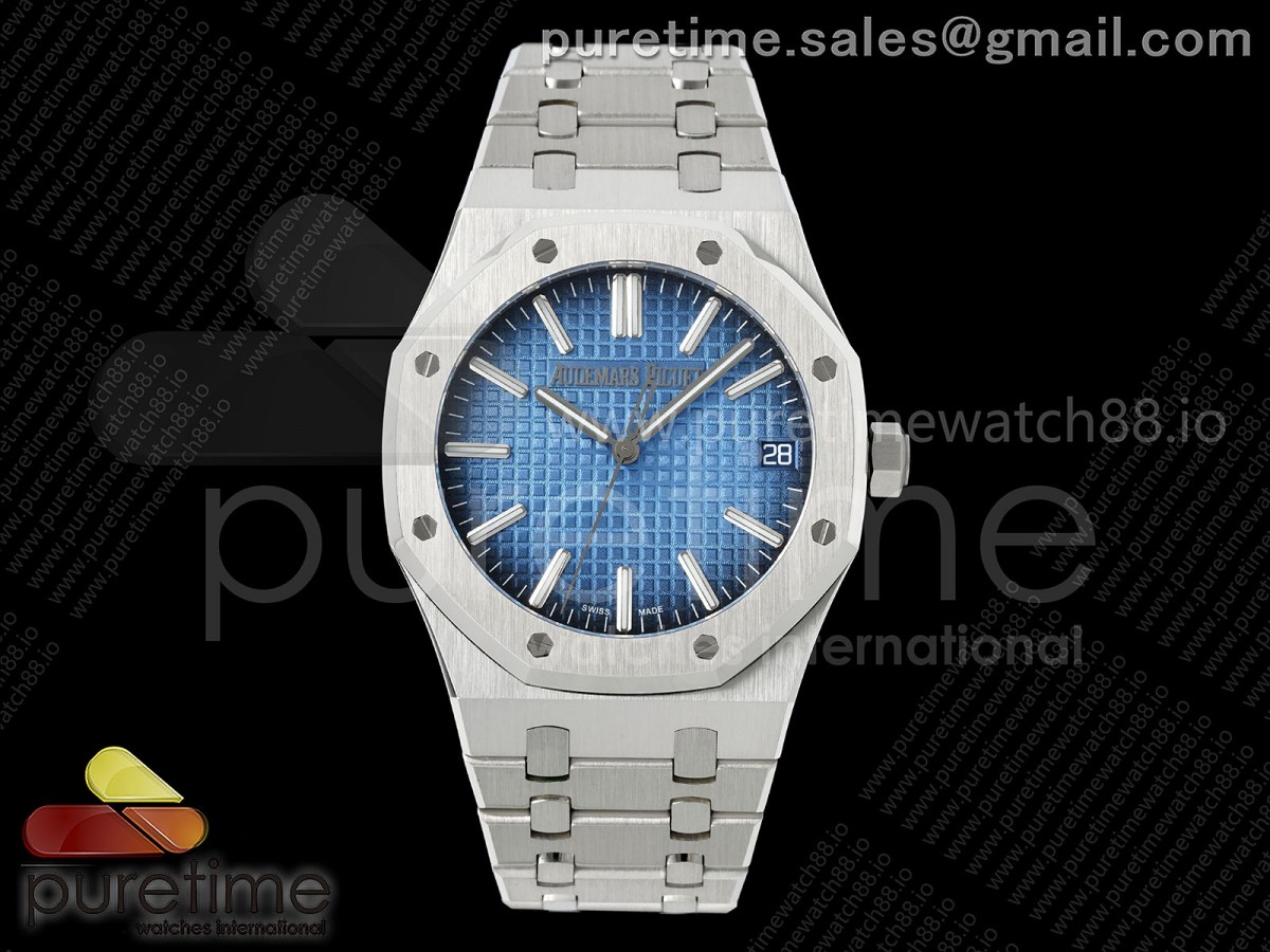 Royal Oak 41mm 15510 SS JF Blue Ombre Dial on SS Bracelet SA4302
