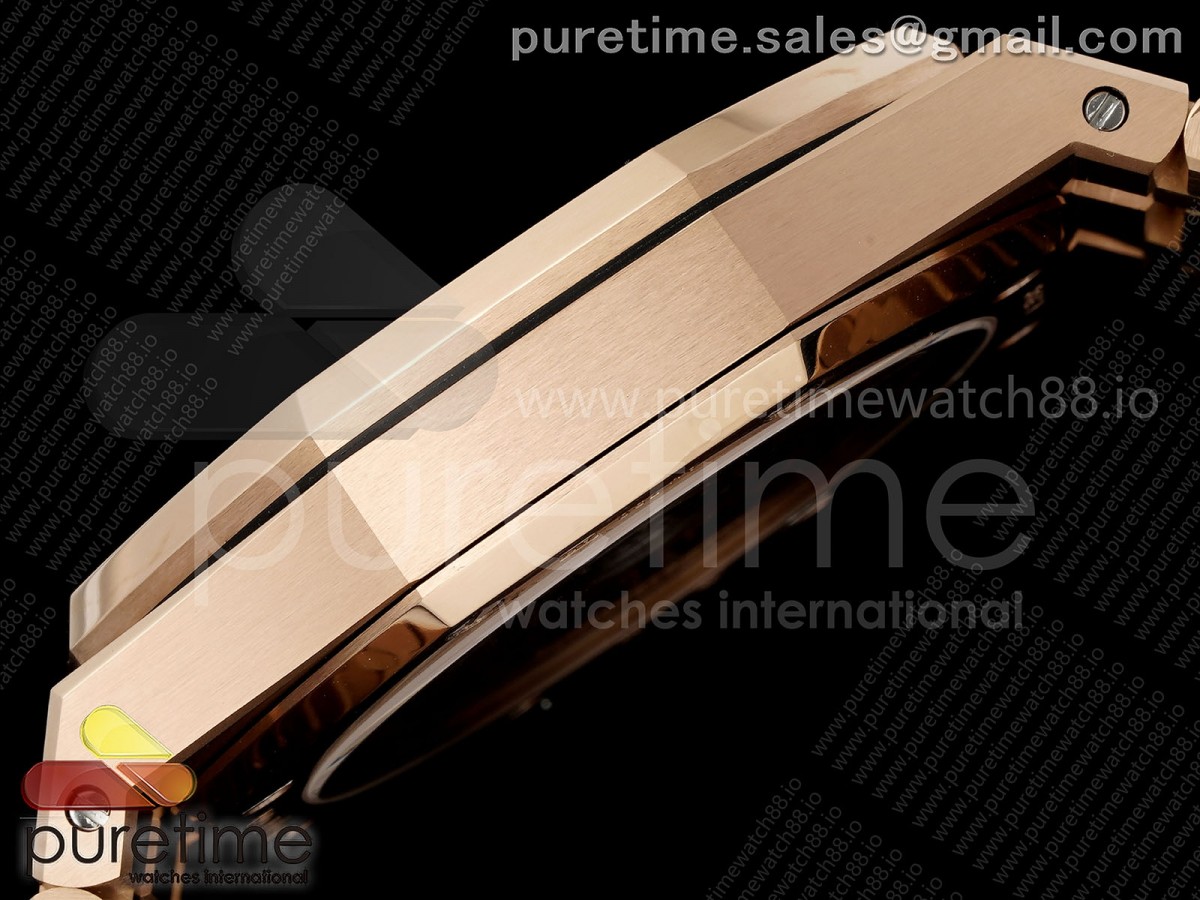 Royal Oak 41mm 15500 RG JF Black Dial on RG Bracelet SA4302