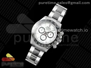 2023 Daytona 126500 Clean 904L Steel White Dial on SS Braclet SH4131