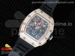 RM011 RG Cronógrafo DIAMANDS BEZEL KVF