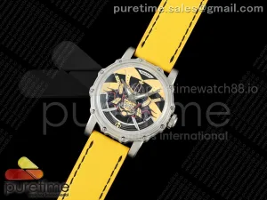 Hankham SS Samurai Dial on Yellow Leather Strap MIYOTA 8215