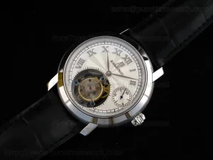 Jules Audemars Tourbillon GMT SS Quadrante bianco